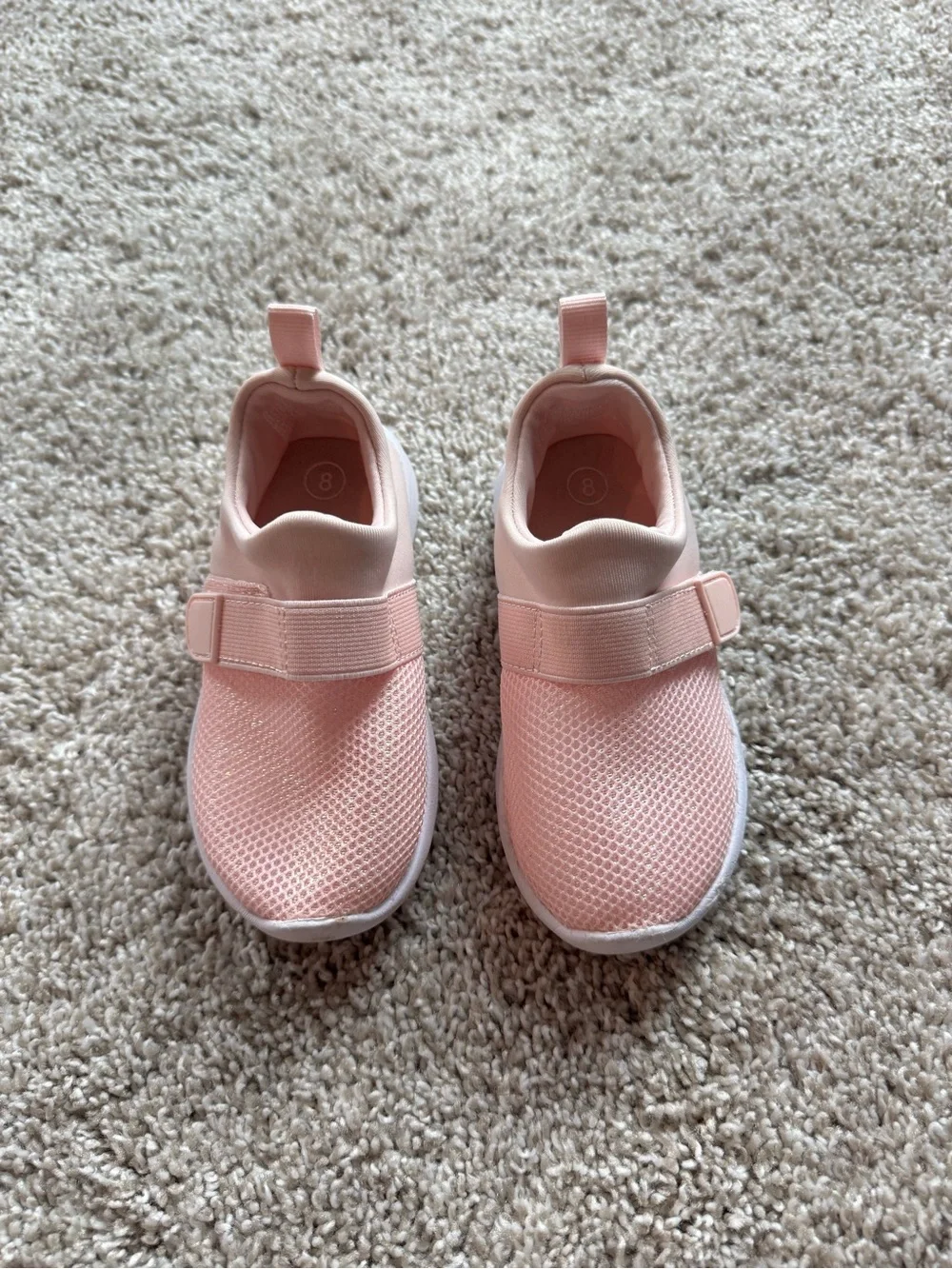 Cat & Jack Girls Pink Slip On Sneakers Size 8 Mesh Austen Slip-on water Shoes - Picture 13 of 13